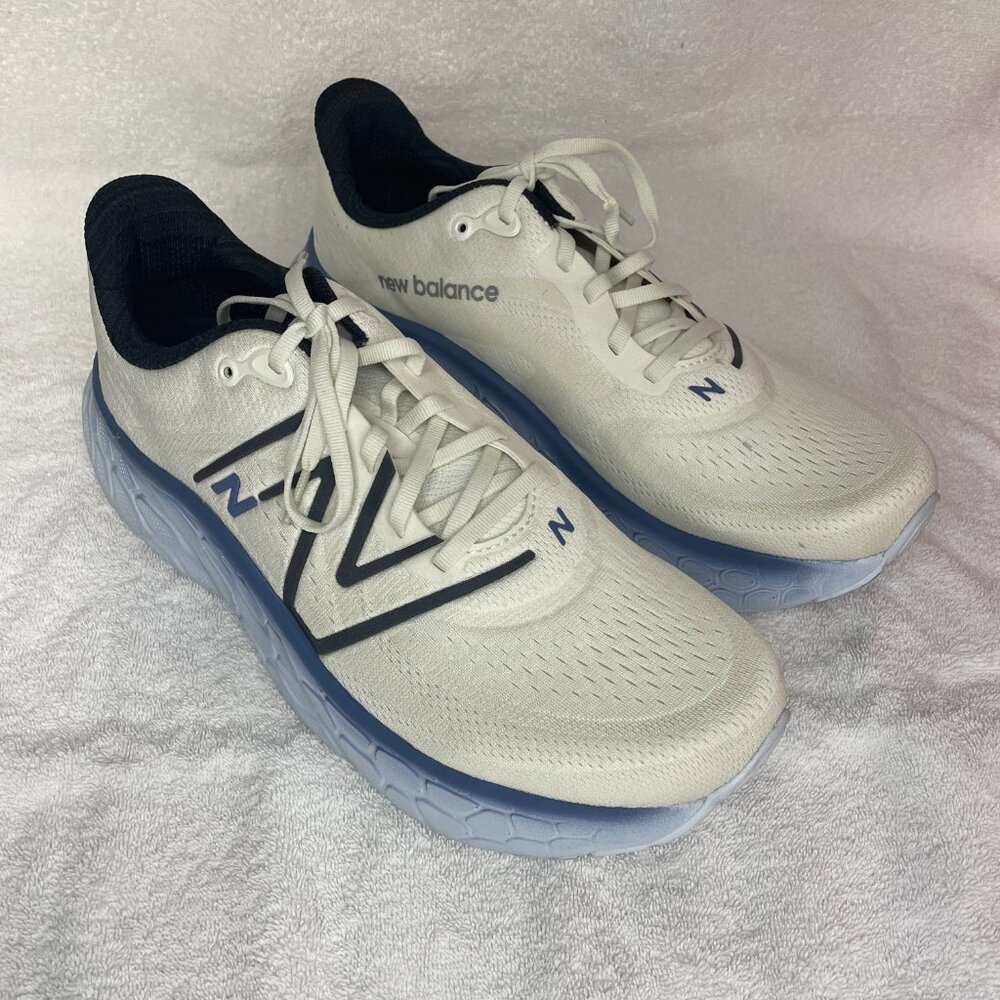 New Balance Fresh Foam x More v4 Sea Salt Ice Blue Men's Lace Up Sneakers